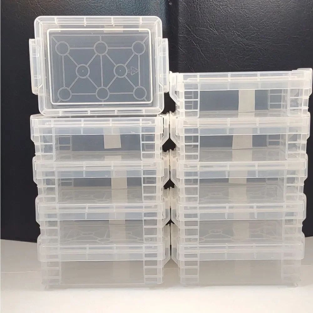 Baseball Trading Cards Plastic Container with snap lids lot of 10 - Picture 2 of 16